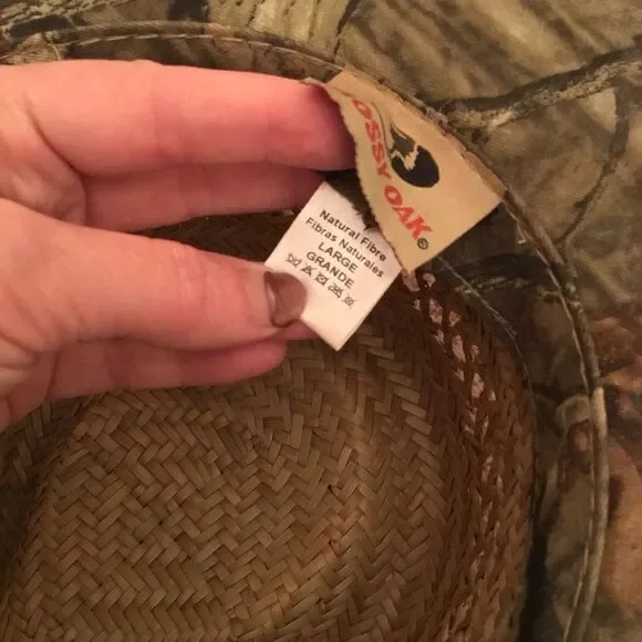 Mossy Oak Straw Camo Hat - Picture 8 of 9